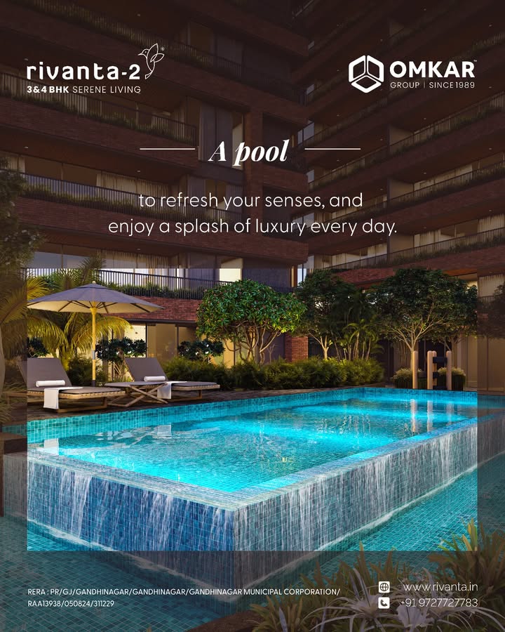 Omkar Group,  rivanta2, rivantabypramukhomkar, rivanta, pramukhomkargroup, pramukhgroupgandhinagar, pramukhgroup, omkargroup, 3bhkapartments, 4bhkapartments, luxuriousapartments