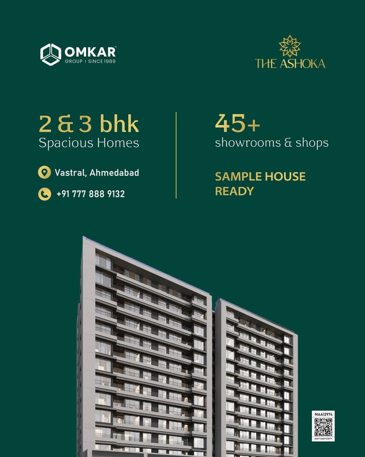 Omkar Group,  omkargroup, omkarskyzen, 3bhkapartments, gandhinagar, luxuriousapartments, zenmode, greenliving, greenbuildingproject, mivanconstruction