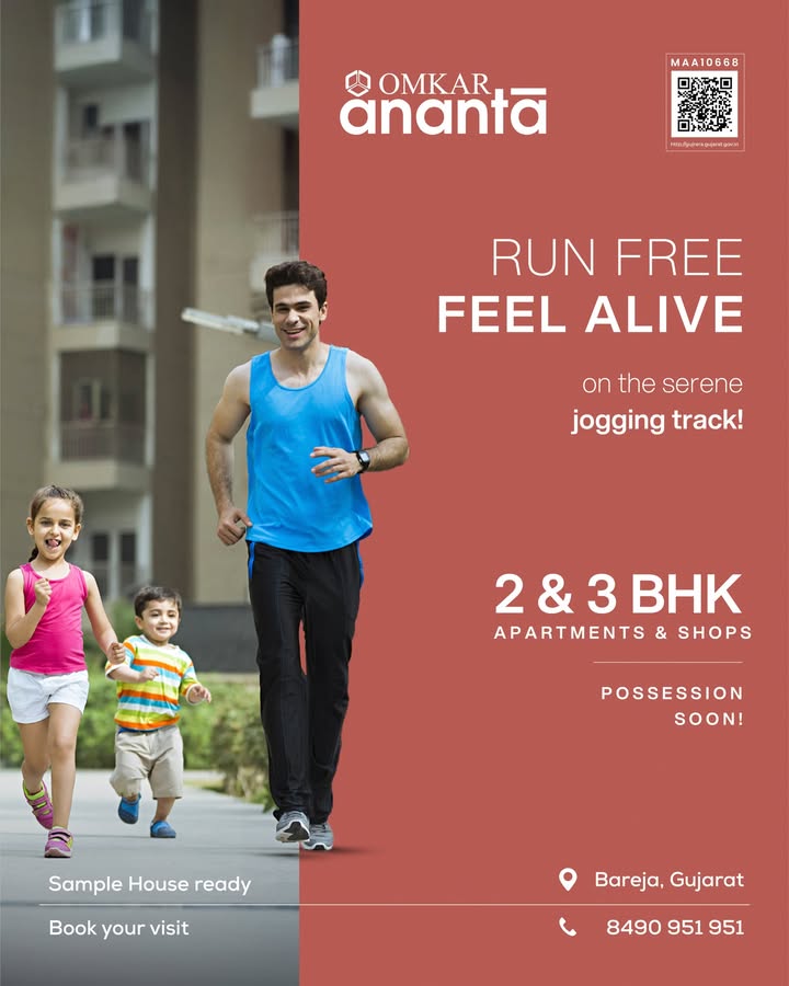 Omkar Group,  barejaahmedabad, omkarananta, omkargroup, omkar, bareja, 2bhkapartments, 3bhkapartments, homeinbareja, spacioushomes, spaciousapartments, samplehouseready, samplehouse?, samplehouse