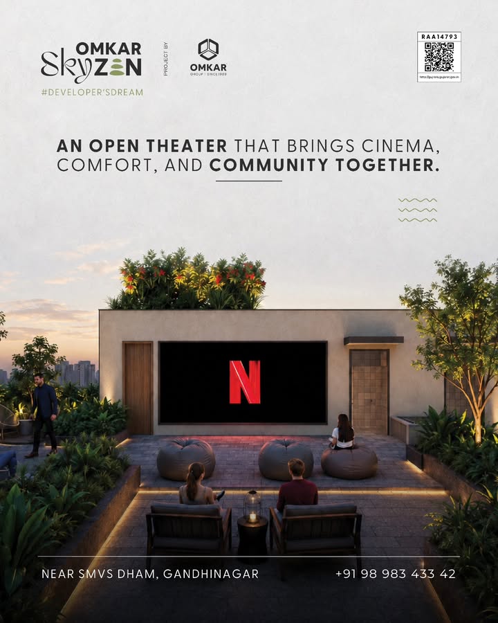 Omkar Group,  omkarskyzen, omkargroup, gandhinagar, 3bhkapartments, luxuriousapartments, raftfoundation, foundation, mivanconstruction, bricklessbuilding