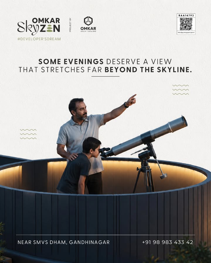 Omkar Group,  omkarskyzen, omkargroup, gandhinagar, 3bhkapartments, luxuriousapartments, raftfoundation, foundation, mivanconstruction, bricklessbuilding