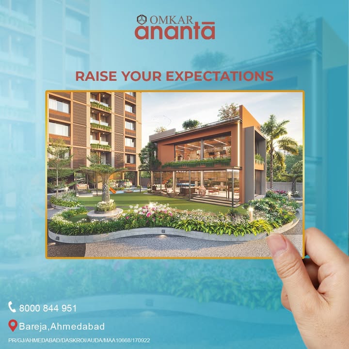 Omkar Group,  StrivingForNewHeights, QualityLiving, SuperiorLifestyle, SpaciousHomes, OmkarAnanta, OmkarGroup, FamilyHomes, AffordableLiving, QualityLiving, ComfortableHomes, 3BHK, 2BHK, Home, Flat, Residence, Property, Narol, Vatva, Bareja, Vastral, Isanpur