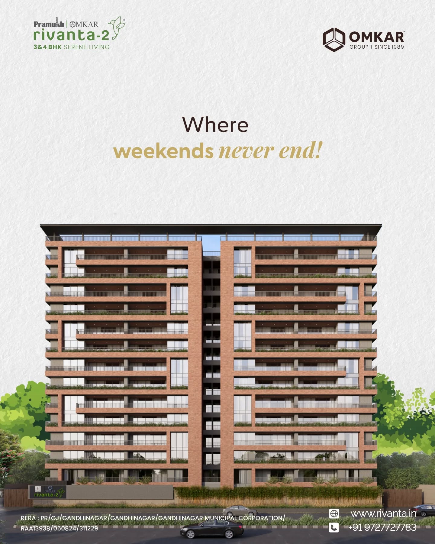 Omkar Group,  rivanta2, rivanta, omkargroup, pramukhomkargroup, pramukhgroup, rivantabypramukhomkar, 3bhkhomes, 3bhkapartments, 4bhk, 4bhkapartments, luxuriouslifestyle, luxuryhomes, luxuriousapartments, gandhinagar, gandhinagarrealestate
