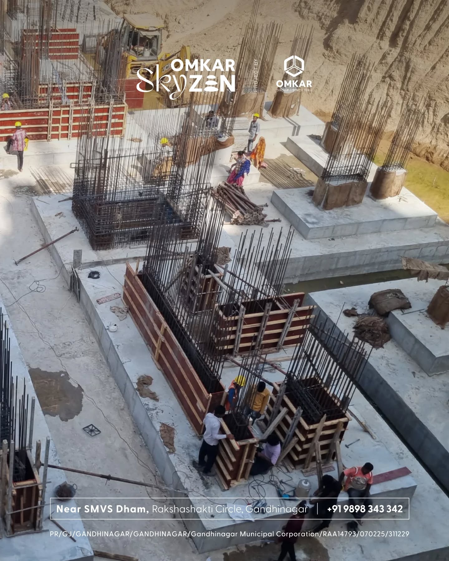 Omkar Group,  omkar, omkarskyzen, omkarskyzen, gandhinagar, gandhinagarrealestate, smvsdham, realestateinvesting, luxuriousapartments, zenmodeon, raftfoundation, mivanconstruction, bricklessbuilding