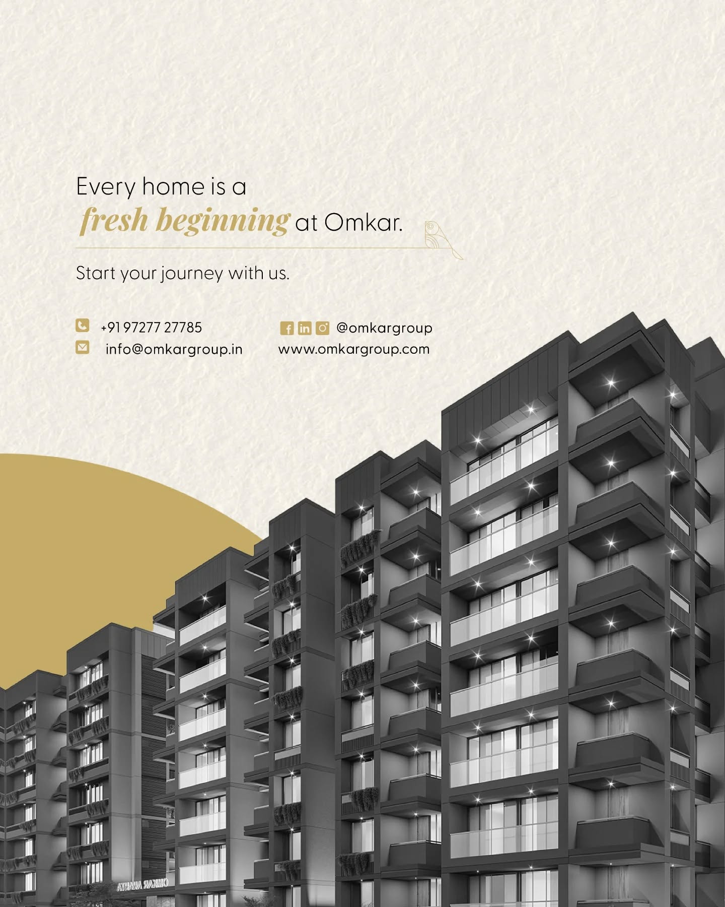 Omkar Group,  omkargroup, omkar, newbeginnings, home, realestate, realestateproject, newhome, freshbeginnings, tseliot, buyinghomes, homeingandhinagar, homeinahmedabad