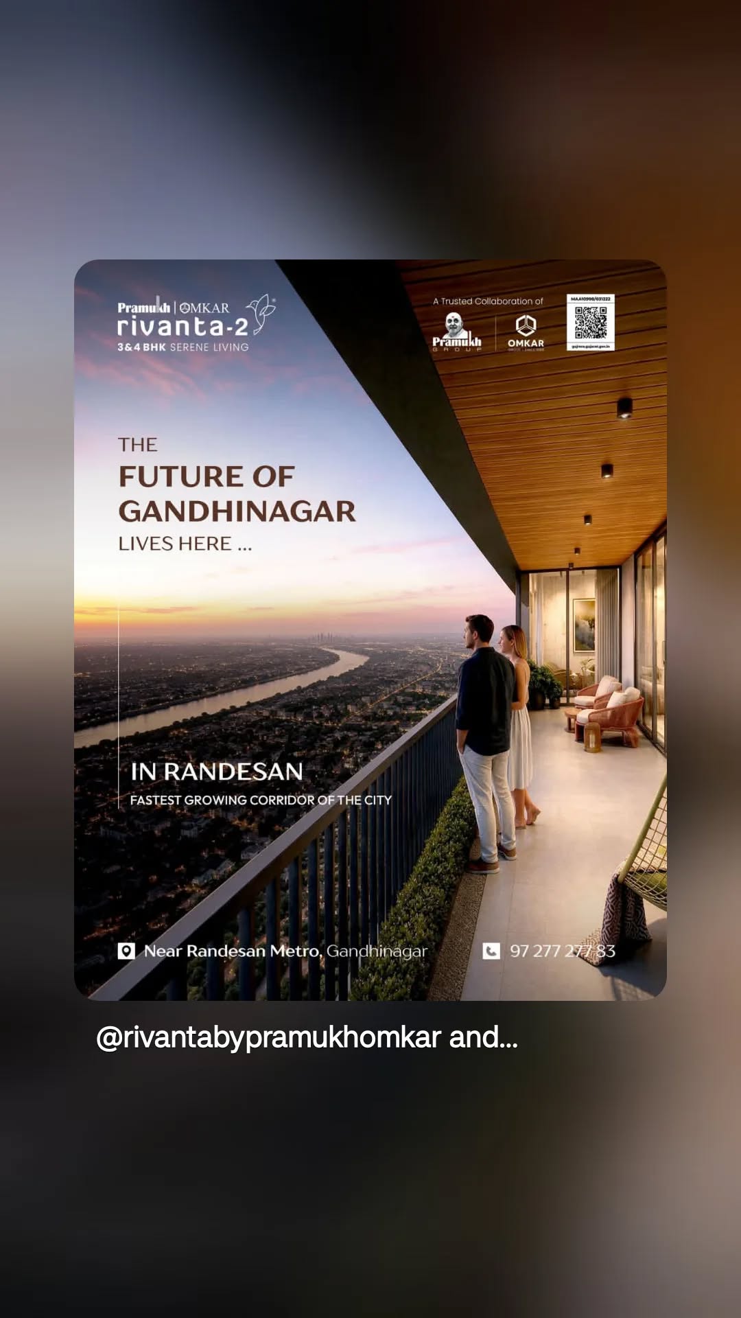 Omkar Group,  OmkarPramukh, PramukhGroup, GiftCityLiving, HomesinGandhinagar, 3BHKHomes