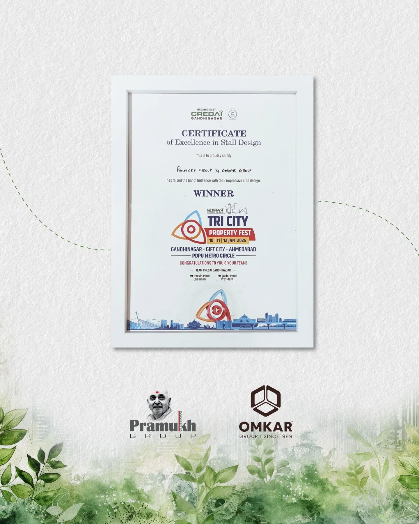 Omkar Group,  rivanta, rivantabypramukhomkar, pramukhgroup, omkargroup, jointventure, gandhinagar, rivanta2, rivantaaurovile, rivantavibgyor, tricitypropertyfest2025, credaigandhinagar, propertyfest, propertyexpo